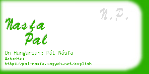 nasfa pal business card